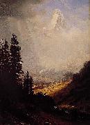 Albert Bierstadt The_Matterhorn painting